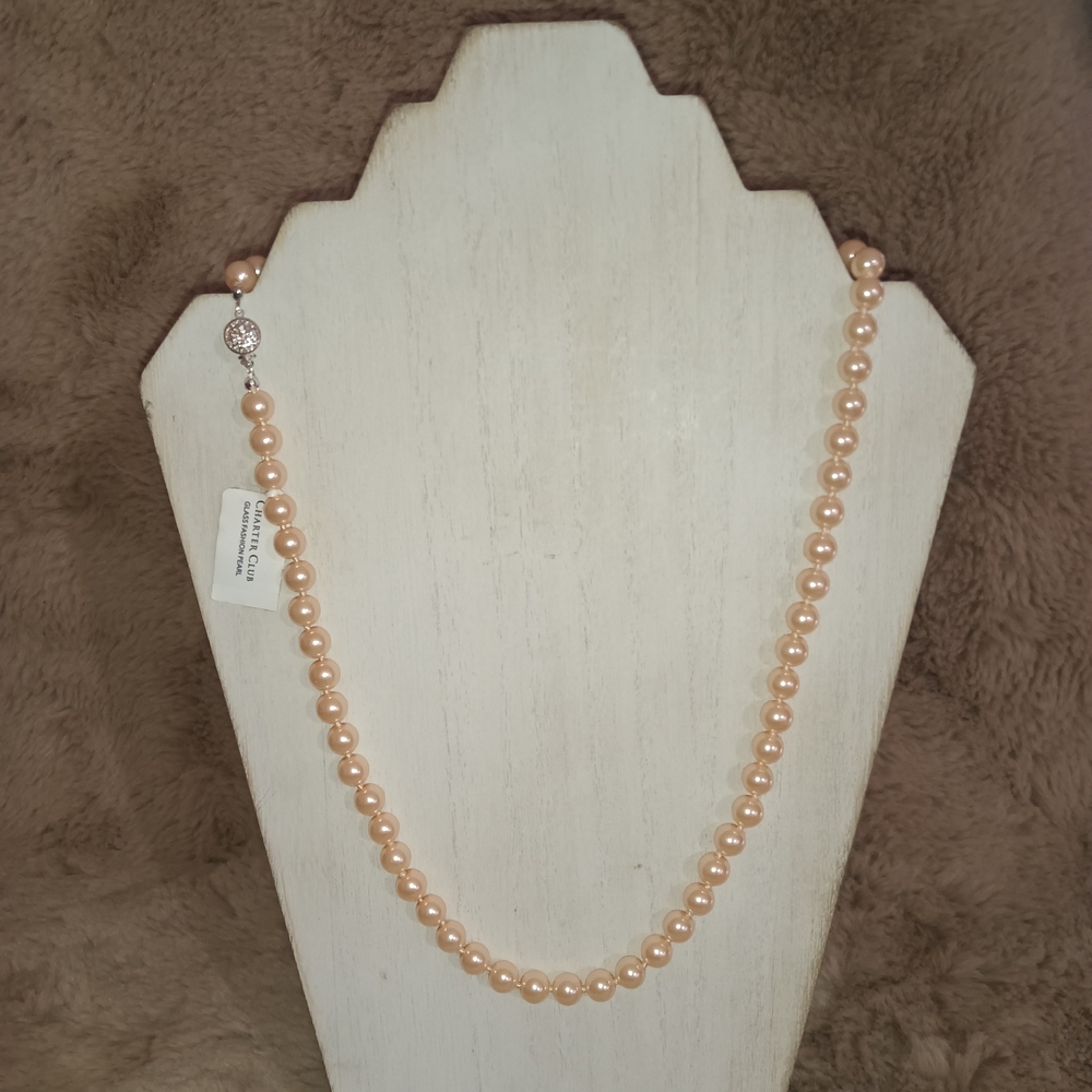 Charter Club Peach Pearl Necklace